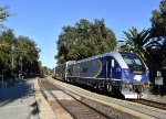 Amtrak Train # 734 heads away from Davis depot